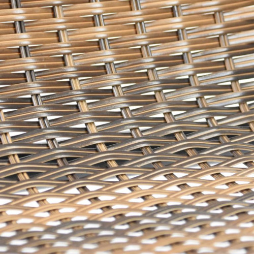 Sada záhradných bistro stoličiek, stohovateľná, hnedá, 2 ks