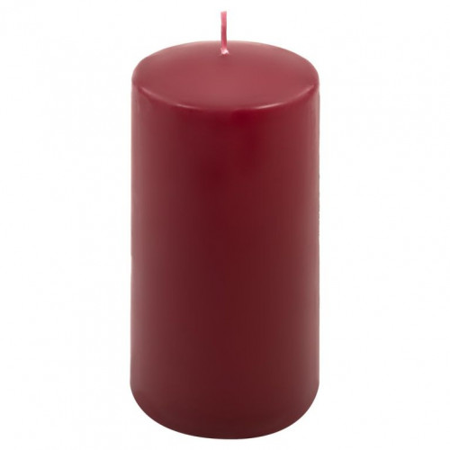 Sada stĺpových sviečok, 15 cm, Ø 7,5 cm, vínová, 2 ks
