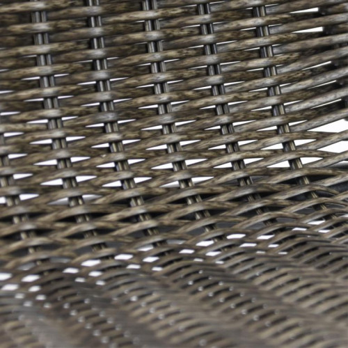 Sada záhradných stoličiek, stohovateľná, tmavosivá, 4 ks