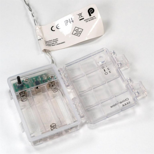 Sada vianočných LED reťazí s časovačom,100 LED,studená biela