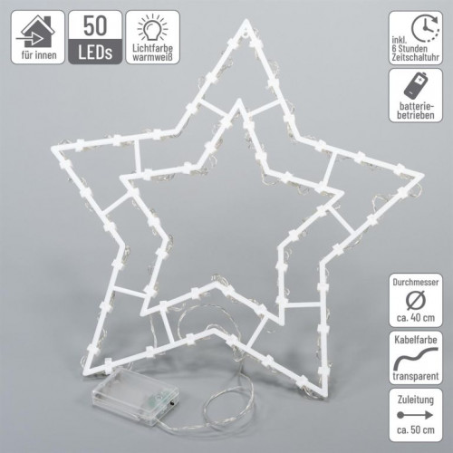 Vianočné LED dekorácie, hviezda, stromček, teplá biela, 2x50 Vianočné LED dekorácie, hviezda, stromček, teplá biela, 2x50