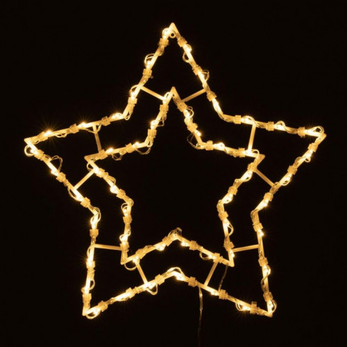 Vianočné LED dekorácie, hviezda, stromček, teplá biela, 2x50