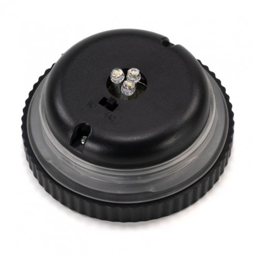 Sada solárnych svetiel, 3 LED, plastové, teplá biela, 3 ks