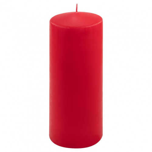 Sada stĺpových sviečok, 25 cm, Ø10 cm, červená, 4 ks