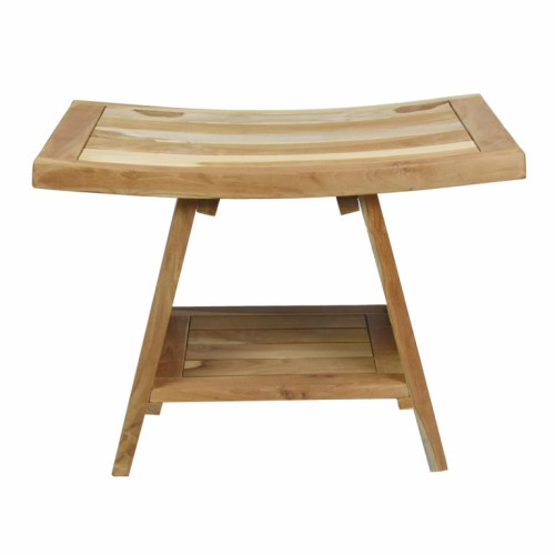 Stolička DIVERO, masívny ošetrený teak, 60 x 35 x 45 cm Stolička DIVERO, masívny ošetrený teak, 60 x 35 x 45 cm