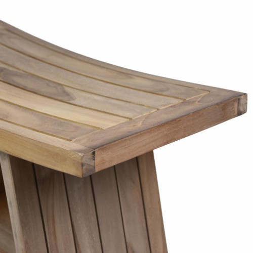 Stolička DIVERO, masívny ošetrený teak, 60 x 35 x 45 cm Stolička DIVERO, masívny ošetrený teak, 60 x 35 x 45 cm