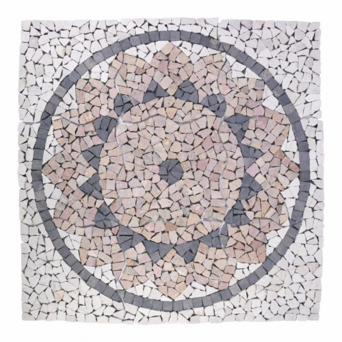 Mramorová mozaika, motív slnka, 90 x 90 cm