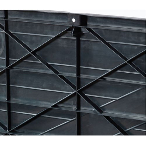 WOOD záhradný plastový úložný box 420 L, grafit