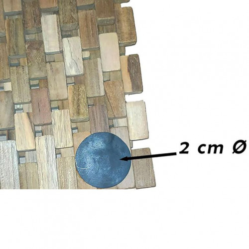 Protišmyková podložka do kúpeľne, teak, 80,5 x 48 cm