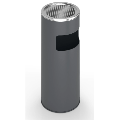 Odpadkový kôš s popolníkom, 30 l, antracit Odpadkový kôš s popolníkom, 30 l, antracit