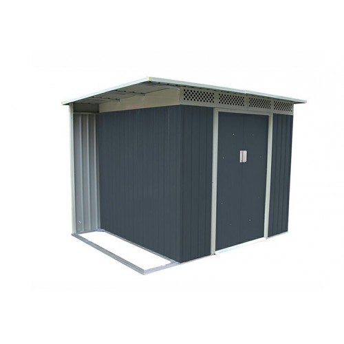 Záhradný domček CHESTER A, 184 x 257 x 142 cm, sivý