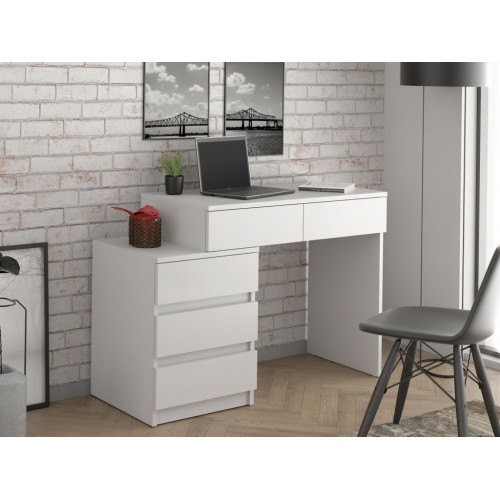 Písací stôl biely so zásuvkami do detskej izby