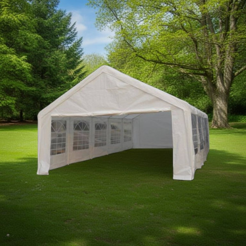 Záhradný stan - biely, 5 x 10 m