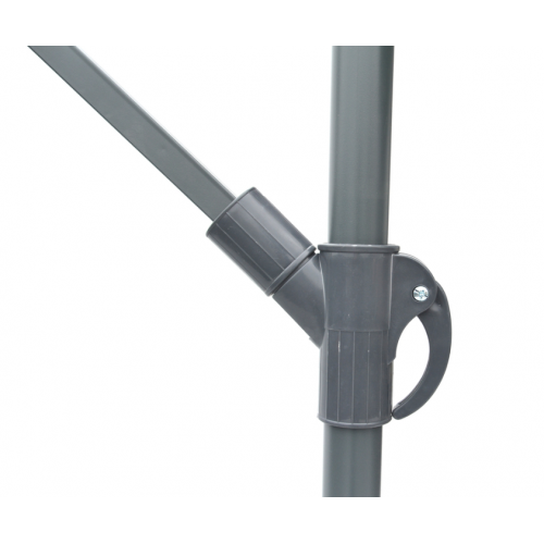 Slnečník kovový  ø 350 cm - hnedá