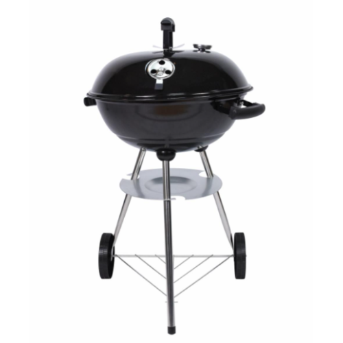 Záhradný kotlový gril s teplomerom a kolieskami 54,5x44,5x81