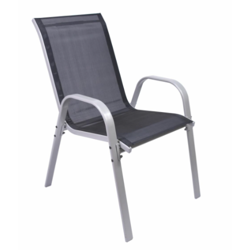 Stohovateľné záhradné stoličky, sada 4 ks