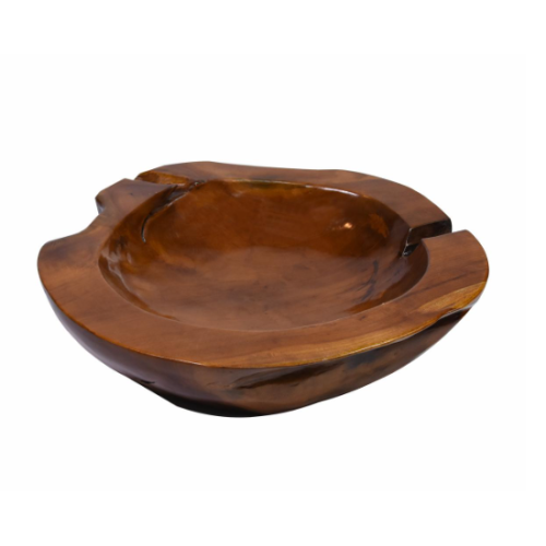 Dekoratívna misa z teakového dreva Ø 50 cm, hnedá