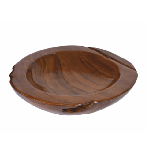 Dekoratívna misa z teakového dreva Ø 40 cm, hnedá