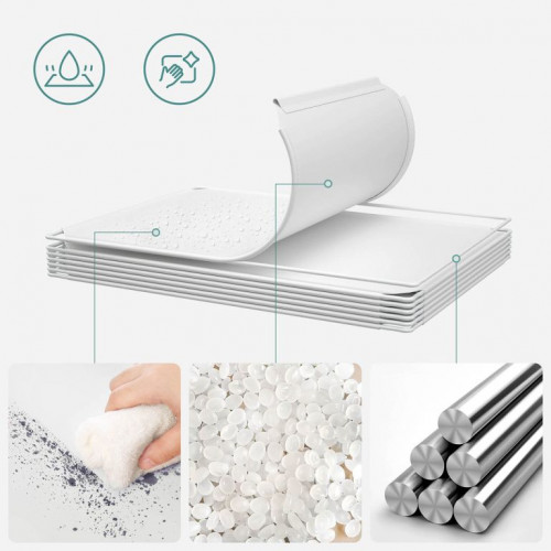 Kockový regál pre deti 16 boxov - motív jednorožce, biely