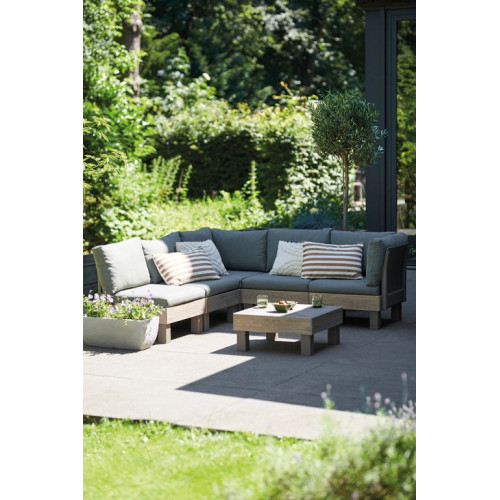 Záhradná plastová súprava ELEMENTS SIGNATURE, hnedá