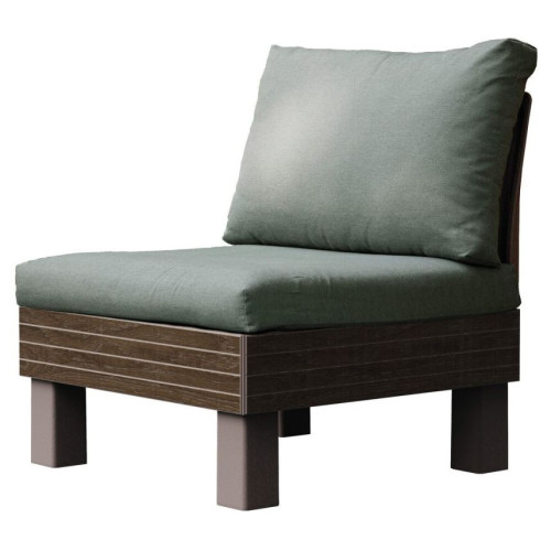 Záhradné plastové kreslo ELEMENTS SIGNATURE, hnedé