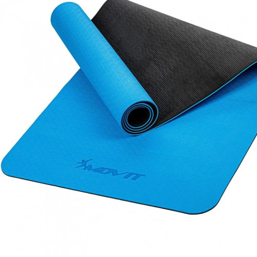 Fitness podložka na jogu 190 × 100 × 0,6 cm azúrová