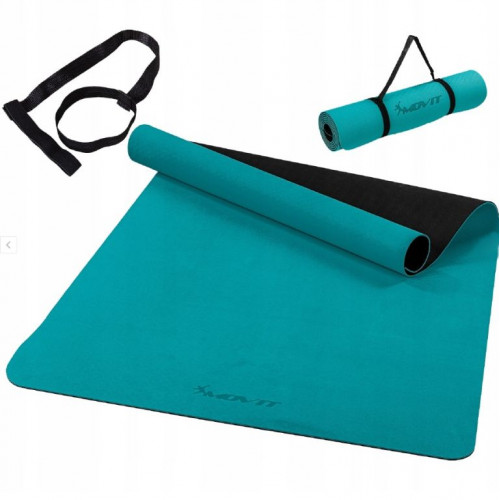 Fitness podložka na jogu 190 × 100 × 0,6 cm tyrkysová