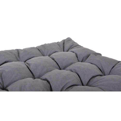 Tmavosivý záhradný matrac 180x115 cm, luxusné prešívanie