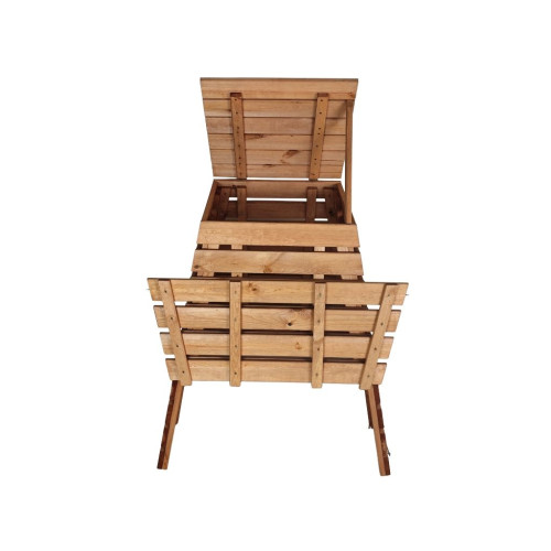 Drevený kompostér 560 L pyramída - česká výroba Drevený kompostér 560 L pyramída - česká výroba