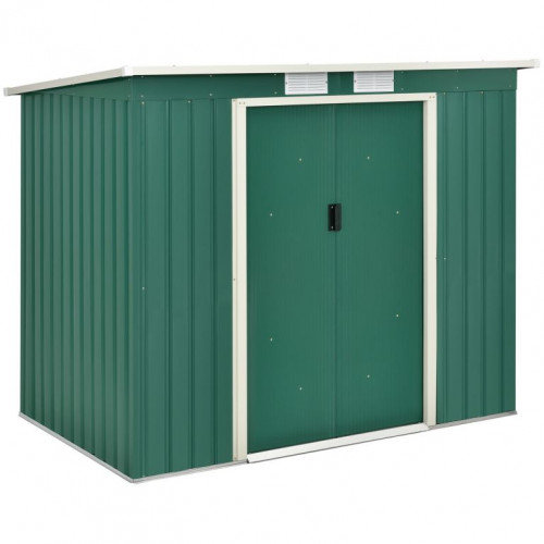Záhradný domček na náradie, 213 x 130 x 173 cm, tmavozelený