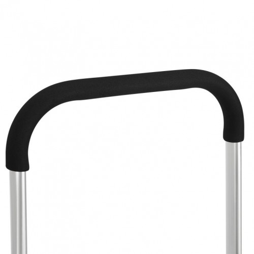 Nákupný vozík 3 v 1 na schody - objem 56 l, čierny