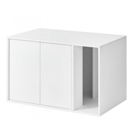 Moderná skrinka na mačací záchod, biela, 80x50x53 cm