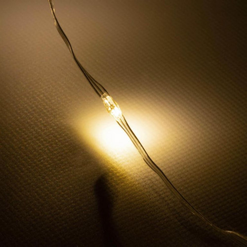 NEXOS Svetelný LED drôtik, 100 LED diód, 10 m, teplo biela