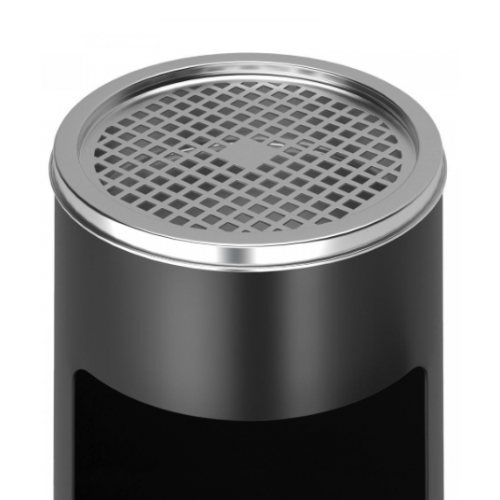 JAGO Odpadkový kôš s popolníkom, 17 l, čierny