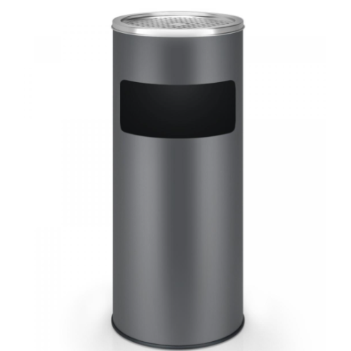 Odpadkový kôš s popolníkom, 30 l, antracit
