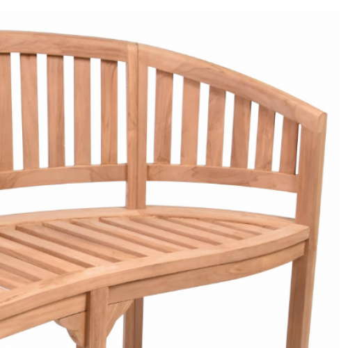 Záhradná lavica z teakového dreva, 2-miestna, 120 cm