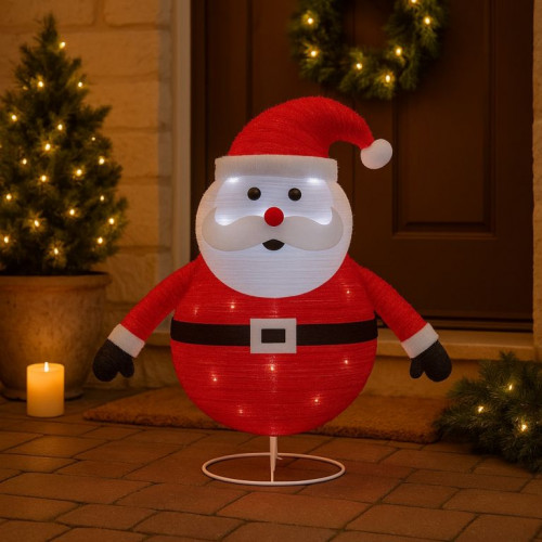 Vianočná dekorácia - Santa Claus, 30 LED, 58 cm