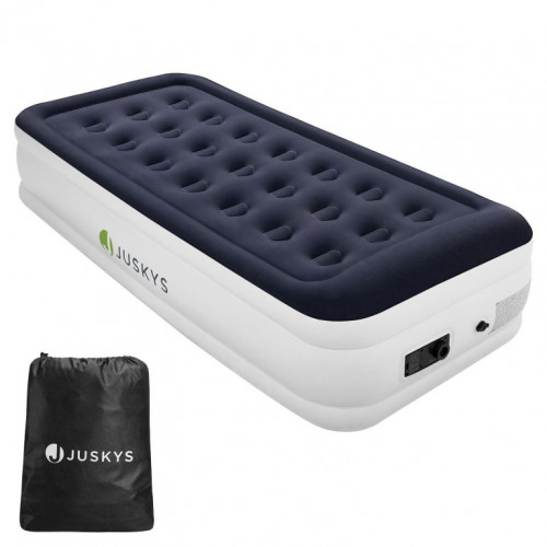 Nafukovacia matrac s pumpou, 191 × 91 × 44 cm, modrá a biela