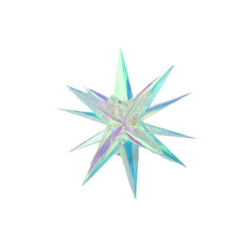 LED vianočná hviezda 40 cm, 40 farebných svetiel, 3D