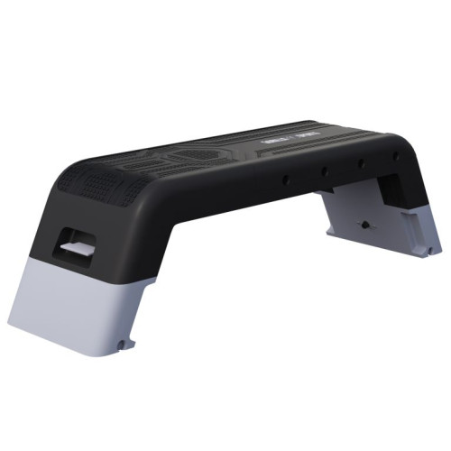 Fitness stepper GORILLA SPORTS® s úložným priestorom, čierny