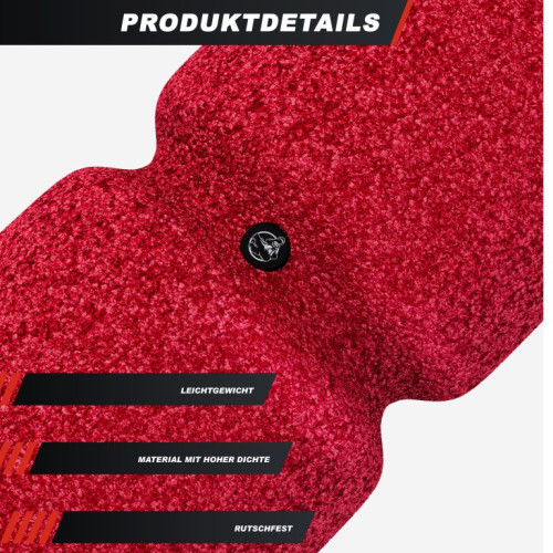 Gorilla Sports Masážny penový valec 38 x 13 cm, červený