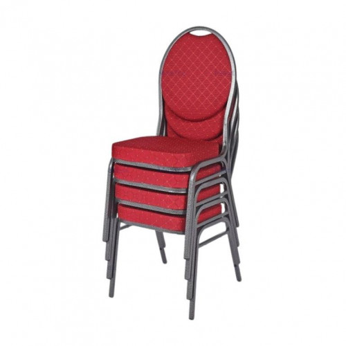 Kvalitná stolička kovová Monza - červená