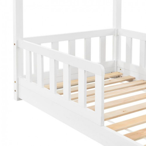 Detská posteľ 80×160 cm s roštom a ochrannou zábranou