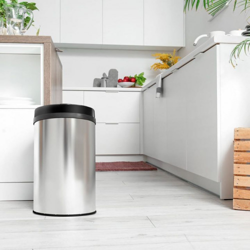 Bezdotykový odpadkový kôš 40 l s pohybovým senzorom, nerez