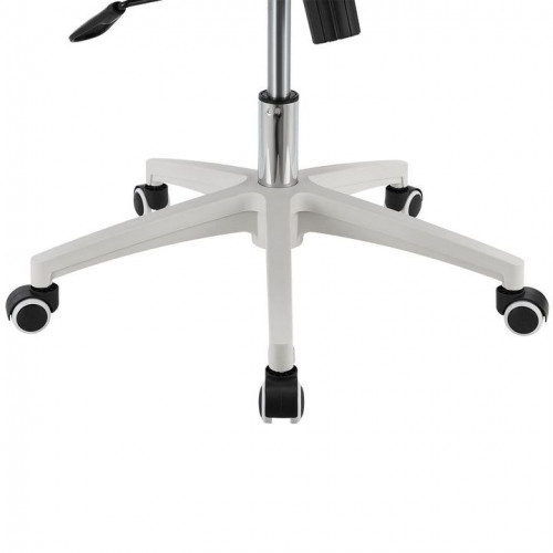 Ergonomická kancelárska stolička, sivá/biela, sieťovina