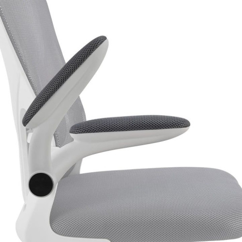 Ergonomická kancelárska stolička, sivá/biela, sieťovina Ergonomická kancelárska stolička, sivá/biela, sieťovina