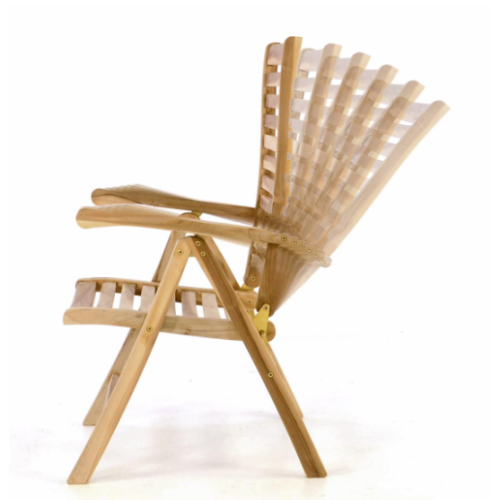 Skladacie záhradné stoličky DIVERO, nastaviteľné, 2 kusy