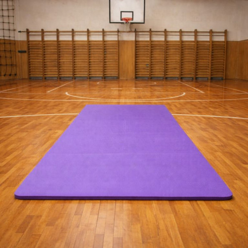 Gymnastická podložka XXL 210 × 110 × 2 cm fialová