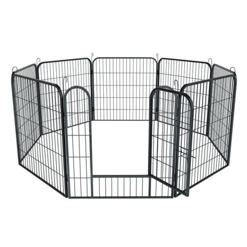 Ohrádka pre šteňatá a malé zvieratá, oceľové, 160x160x60 cm,