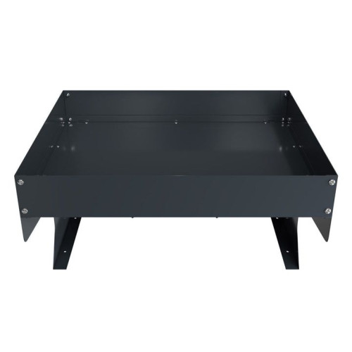 Garáž pre robotickú kosačku s kvetináčom, antracitová oceľ